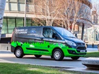 Photo of the&nbsp;Transit Custom plug-in hybrid electric vehicle in London courtesy of Ford.
