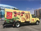 Schwan's unveiled its newest propane-autogas Ford E-450 at the ACT Expo in Long Beach, Calif. (Photo courtesy of Roush CleanTech)